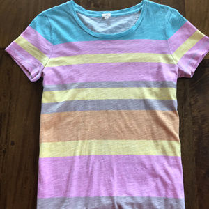 Striped J. Crew Tee Small